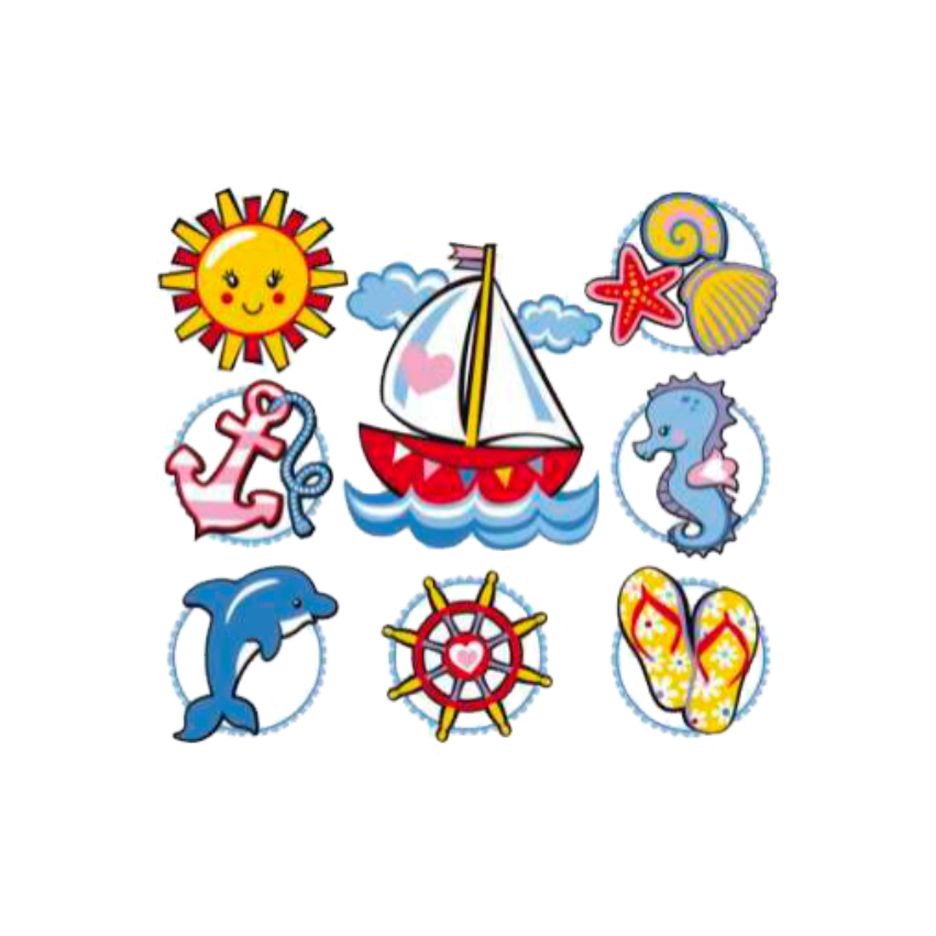 MOTIVOS PRAIA KIDS  18X20CM