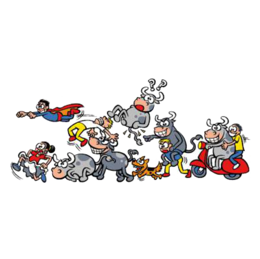 CORRIDA LOUCA X28X12 CM