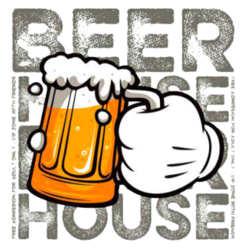 BEER HOUSE 28X27CM